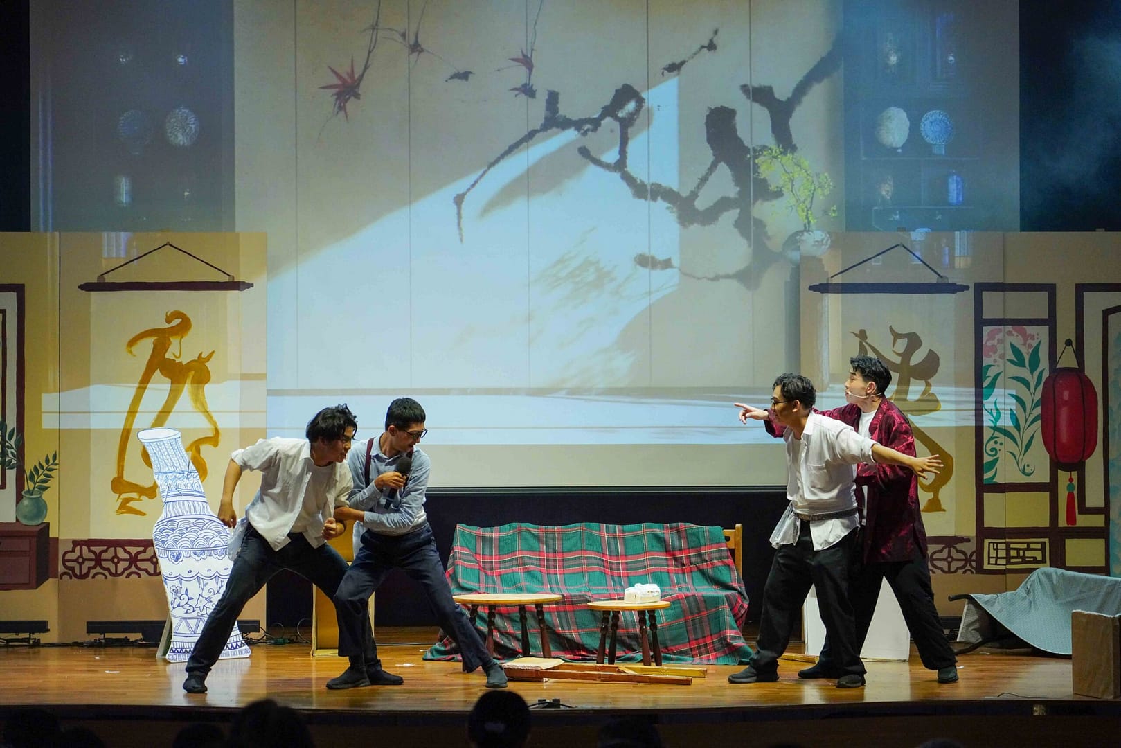 The two sides are in a tense exchange