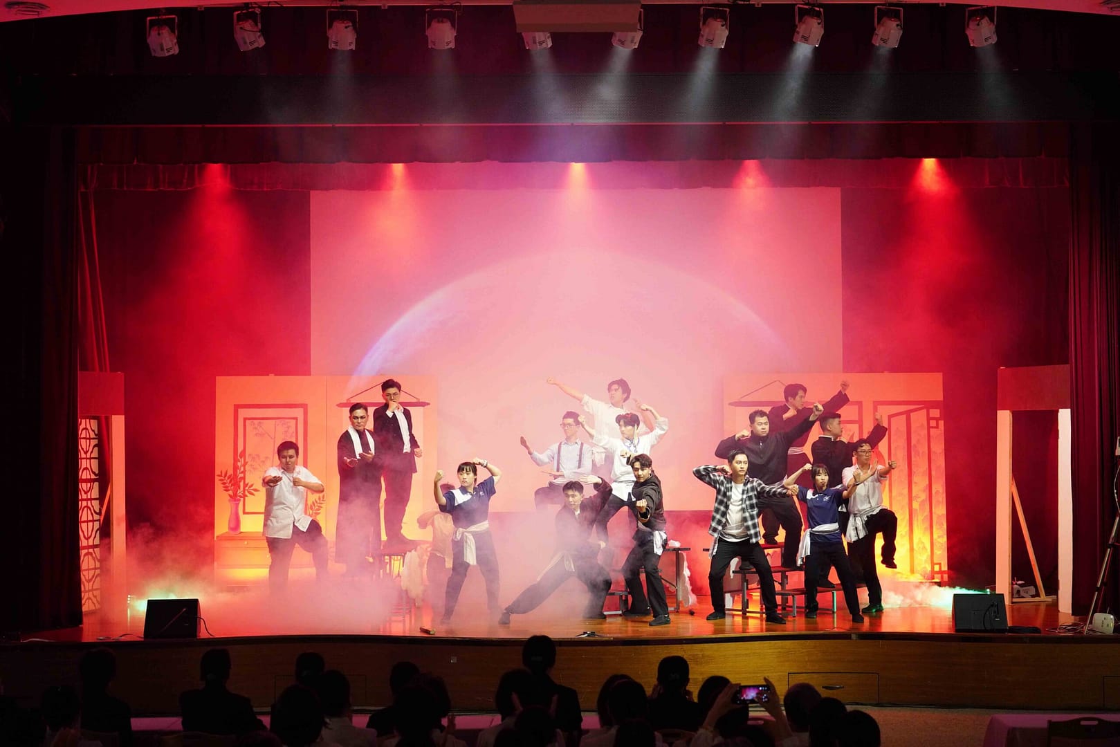 Everyone demonstrated their kung fu with their unique skills